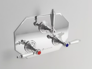 CARUSO - 3 hole Recessed shower tap with diverter by Park Avenue - view 2